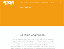 Tablet Screenshot of concretesafaris.org